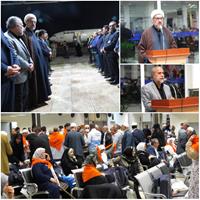 آیین بدرقه اولین گروه زایرین حج تمتع گیلان در فرودگاه بین المللی سردار جنگل رشت برگزار شد
