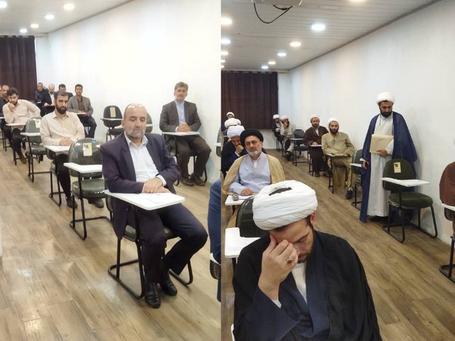 گزارش تصویری / برگزاری آزمون روحانیون و مداحان اعزامی به عتبات عالیات استان گیلان