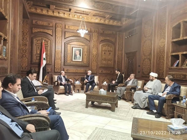 دیدار رئیس سازمان حج و زیارت با وزیر کشور سوریه در خصوص سفر زائرین